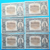 6 db 1000 Korona 1920