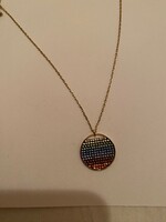 Swarovski eredeti színes köves medálos nyaklánc