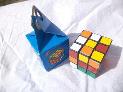 Rubik kocka, régi kiadás, dobozzal (5174)