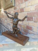 Enrique Molins Balleste , Art Deco bronz harcos figura, 1920