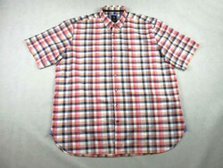 EREDETI BUGATTI (2XL / 3XL) ELEGÁNS RÖVID UJJÚ FÉRFI APRÓ KOCKÁS ING