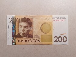 Kirgizisztán - 200 Som 2010 UNC