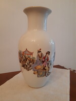 Kínai kézifestésű porcelánváza Tehwa China
