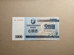 Észak-Korea - 5000 Won 2003 UNC
