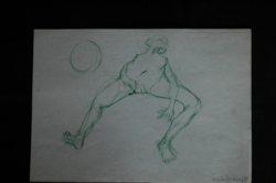 Szilágyi László: Study Drawing - nude