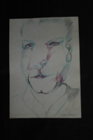 Szilágyi László: Portré - Önarckép - grafika – Veszprémi Életmű Kiállítás / 60. é