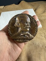 Rare Bronze Plaque of Semmelweis Ignác, Double-sided