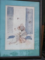 „Elemi szükséglet” – jelzett grafika (1987)
