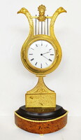 Empir / Biedermeier Lyre clock approx. 1810-1850