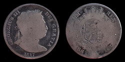 Egyesült Királyság (Anglia) ezüst ½ crown 1817