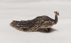 Miniatűr sárgaréz páva