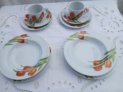 2 személyes VaBene porcelán étkészlet -romantikus-leárazva!
