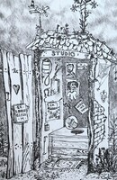 Gácsi Mihály: Ex libris (aláírt grafika, rézkarc)