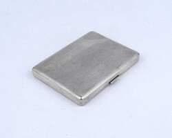 2A057 Régi jelzett 800-as finomságú ezüst cigaretta tárca dózni 123 g