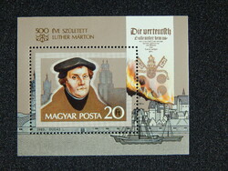 1983. 500 éve született Luther Márton - blokk **