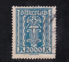 1922 Ausztria 2000 kronen Pecsételt Bélyeg