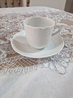 Herendi fehér porcelán kávés szett (2 pár + 4 db plusz csészealj) – Formaszám: 711