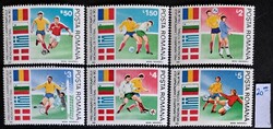 Románia 1990 - Foci VB selejtezők (Italia '90) teljes bélyegsorozat, MNH