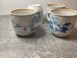 Régi orosz porcelán bögre 4 db