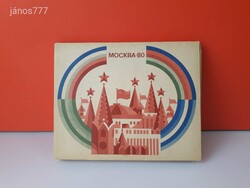 Eredeti 1980 Moszkva Olimpia gyufásdoboz készlet !! Szép állapotú Vintage gyűjteményi darab !!