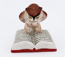 Drasche Kőbánya porcelán bagoly figura