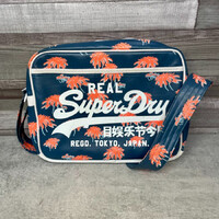 SuperDry kék-narancssárga mintás unisex oldaltáska