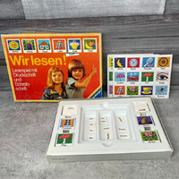 Ravensburger: Wir lesen! reading game, retro German-language reading game