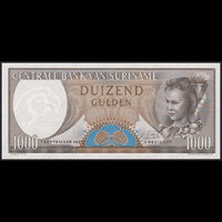 Suriname 1000 Gulden 1963 P-124 UNC