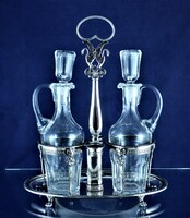 KÁPRÁZATOS, ANTIK EZÜST ITAL, VAGY OLAJ-ECET TARTÓ, VELENCE, 1810!!!