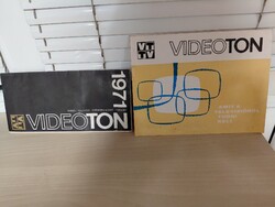 Retro Videoton tv, rádió termékkatalógus 1971. És  Videoton tv tájékoztató füzet 1971.