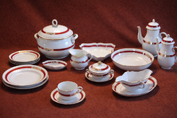 Herendi 12 személyes porcelán étkészlet ORP (D'or et purpre) Empire