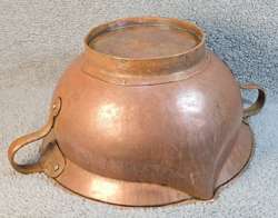 Huge Antique Copper Spouted/Handle Pot / Basin - Rare Piece!