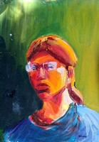 XX. sz. Magyar festő : Csernus Tibor. A Tekintet Súlya