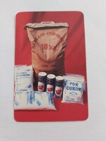 SARKADI CUKORGYÁR kártyanaptár 1990