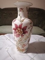 Zsolnay orchideás 35 cm magas váza