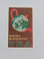 COMPACK kártyanaptár 1980 - MINDIG MINDENÜTT TEA