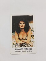 MOKÉP ÉS A MOZIÜZEMI VÁLLALAT kártyanaptár 1983 - EDWIGE FENECH az olasz filmek sztárja