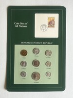 1976-os Magyar forgalmi sor - Külföldi kiadás - 2 Fillér - 10 Forint - A4-es méret - RITKA