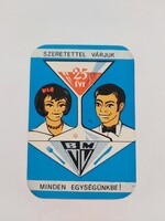 Békés megyei Vendéglátóipari Vállalat - BMVV kártyanaptár 1976 - 25 éve