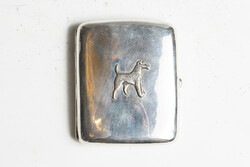 Ezüst foxis cigarettatárca (25-0427)