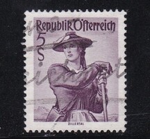 1948 Ausztria 5 Schilling Pecsételt Bélyeg