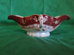 Antik Herendi porcelán szószos, kínáló. 19. század