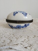 Kézi festésű porcelán tojás ékszer doboz