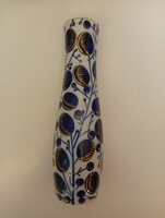 Lomonosov arany-kobalt porcelán váza