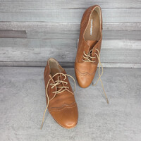 Hush Puppies fűzős barna férfi bőrcipő, 40