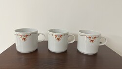 Alföldi csipkebogyós porcelán bögre 3db