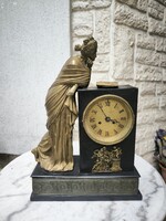 Empire Biedermeier kandalló óra, asztali óra ,feles ütős Óra