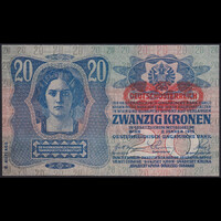 Ausztria / Magyarország 20 Kronen / Korona 1913 aUNC+