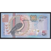 Suriname,5 gulden 2000 aUNC+
