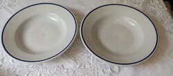 Régi Zsolnay porcelán mélytányér 24 cm – 2 db